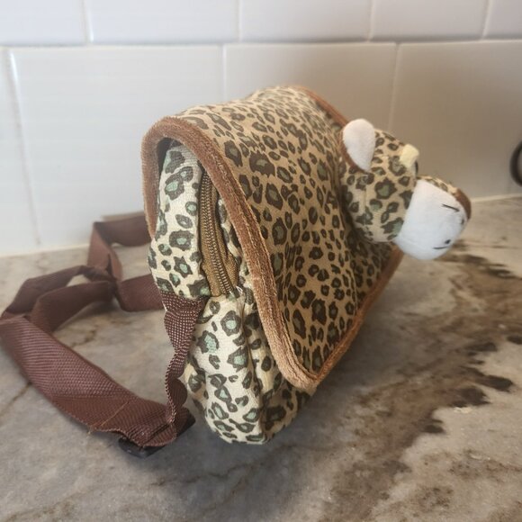 Animal Lion Tiger Leopard Giraffe Plush Purse Belt Fanny Bag Party favour All 4 - Picture 3 of 11